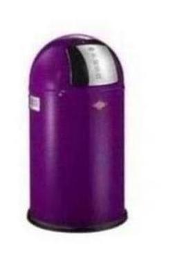 Wesco Pushboy Junior Bin, 22L Purple